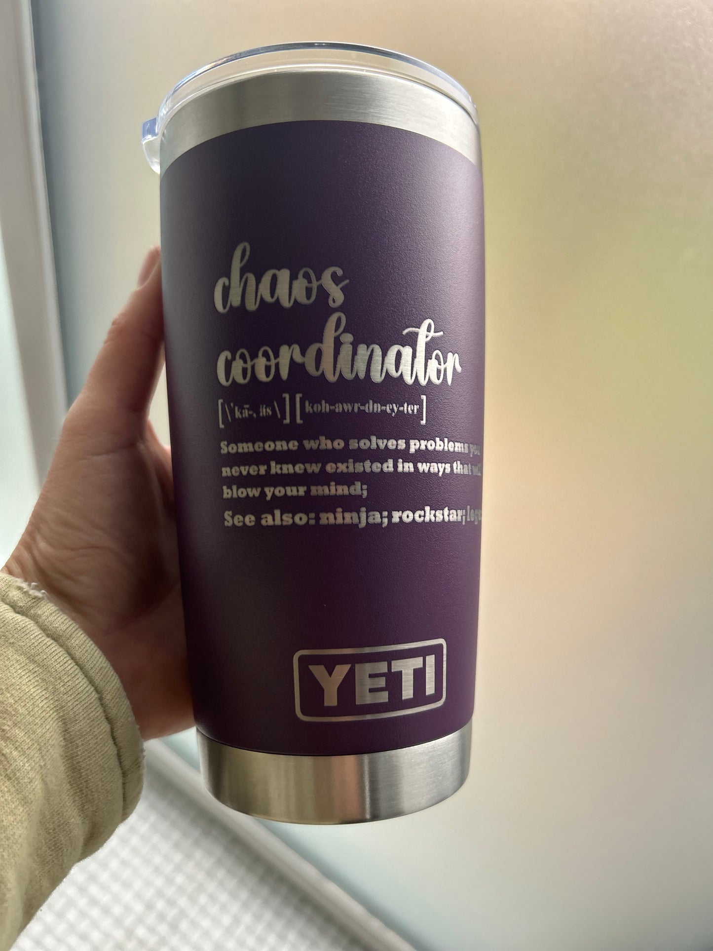 Customized Yeti Tumbler, Yeti Engraved Tumbler 20 oz, Personalized Cup