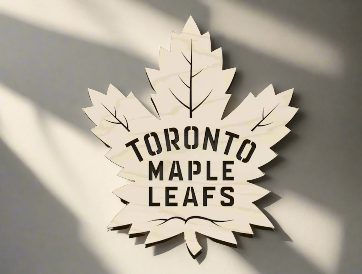 Toronto Maple Leafs Wood Ornament, Wood Decor for DIY Crafts And Christmas Decorations