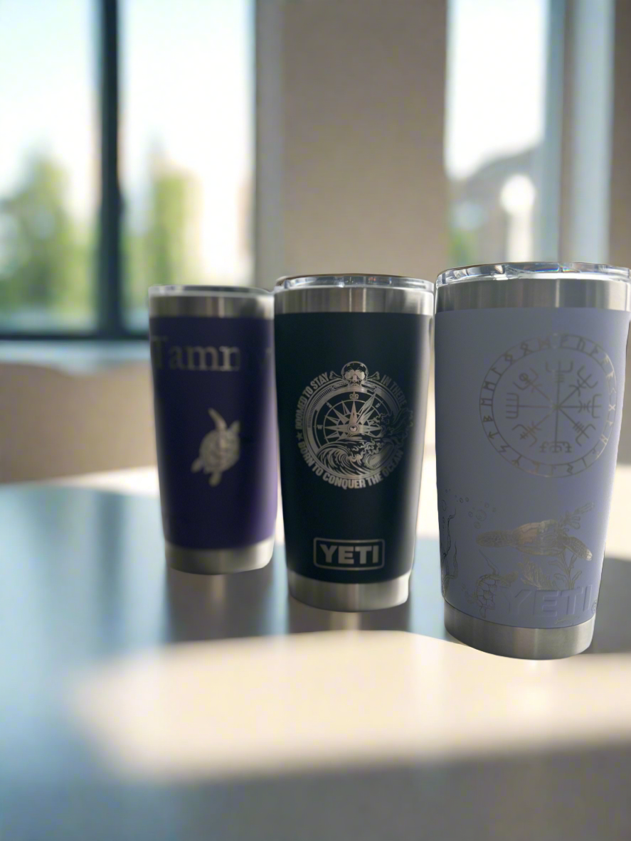 Engraved Yeti Tumbler , Laser Engraved Customized And Personalized Tumbler 20 oz