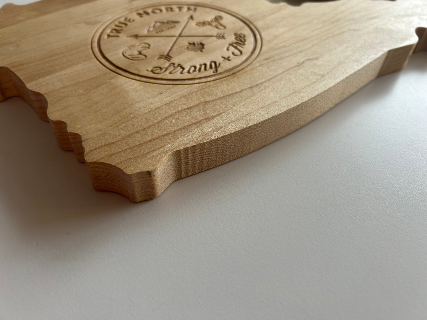 Canada Shape Charcuterie Board Engraved With True North Strong And Free